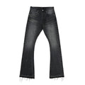 Splattered Paint Black Flared Jeans