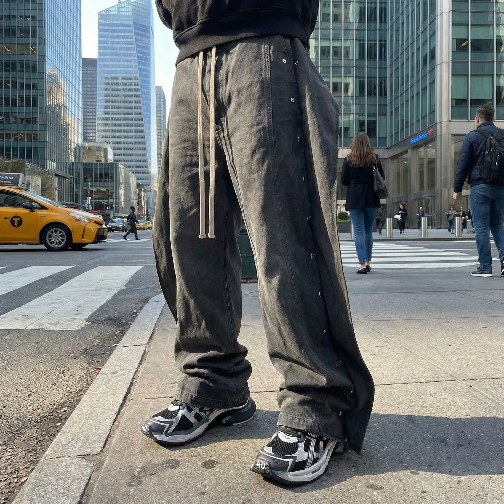 Super Stacked Grey Jeans