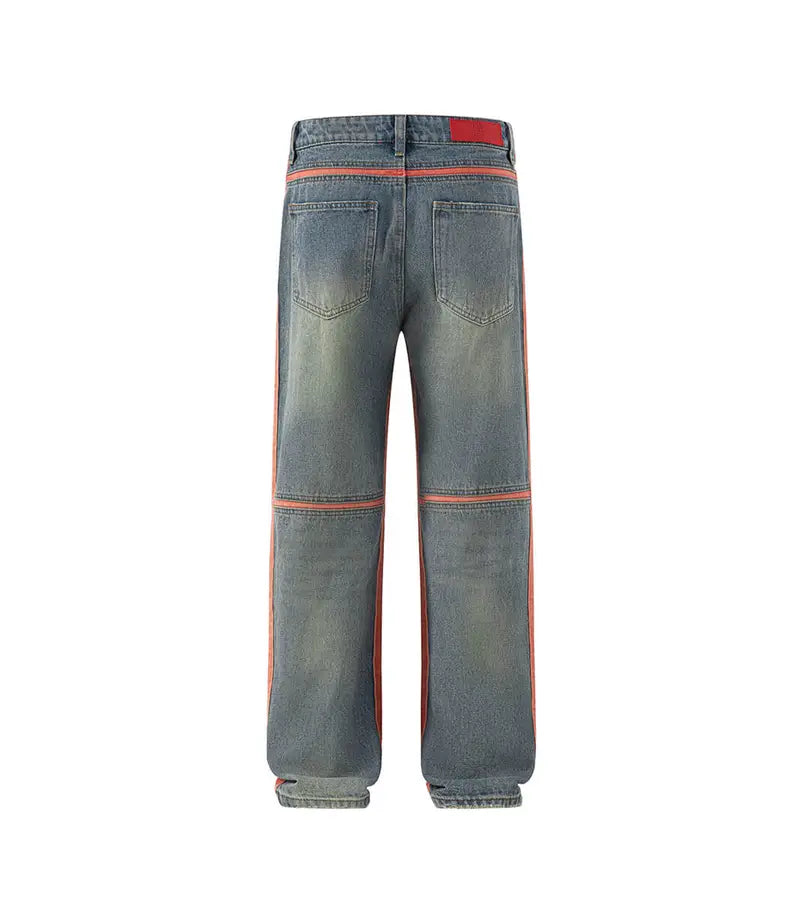 Red American Relaxed Jeans