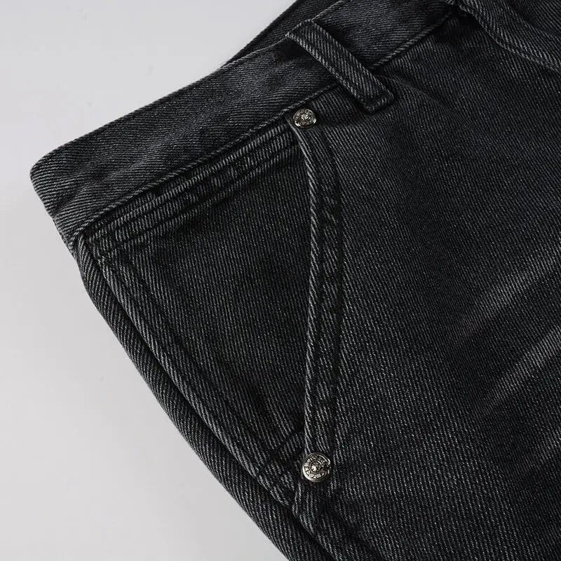 Dark Grey Chaps Slim Fit Jeans