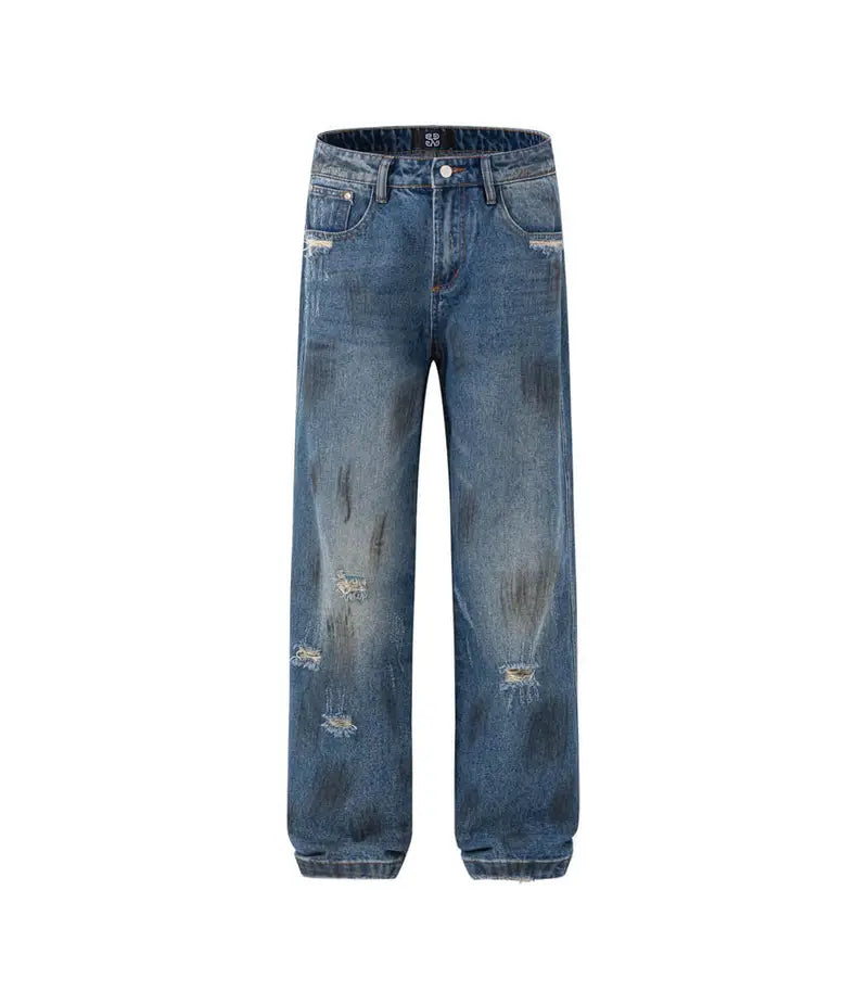 Indigo Blue Relaxed Jeans