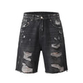 Black Ripped Jorts
