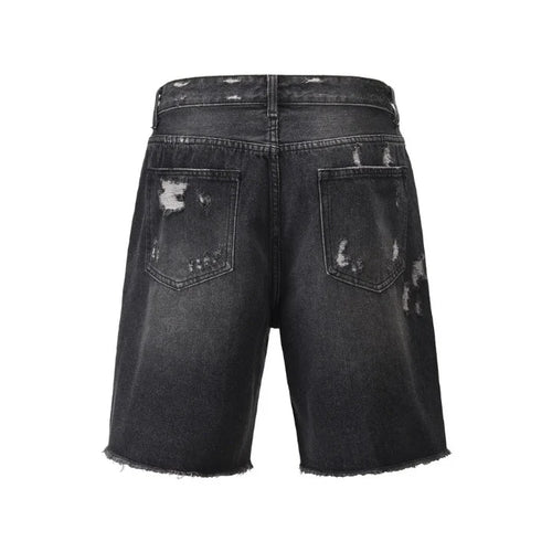 Black Ripped Jorts