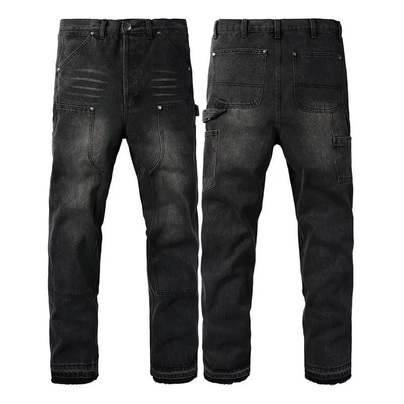 Dark Grey Chaps Slim Fit Jeans