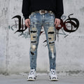 Black Diamond Painted Slim Fit Jeans