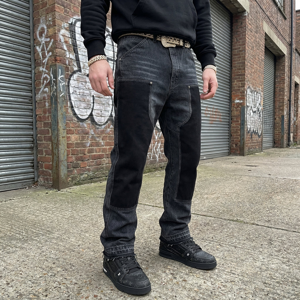 Black Chaps Relaxed Jeans